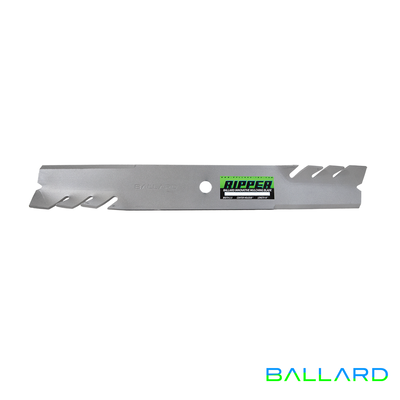 Silver Mower Blades:  21 3/8" Long,  2.5" Wide,  .800” Center Hole, Thickness- .203"(Two Blades)